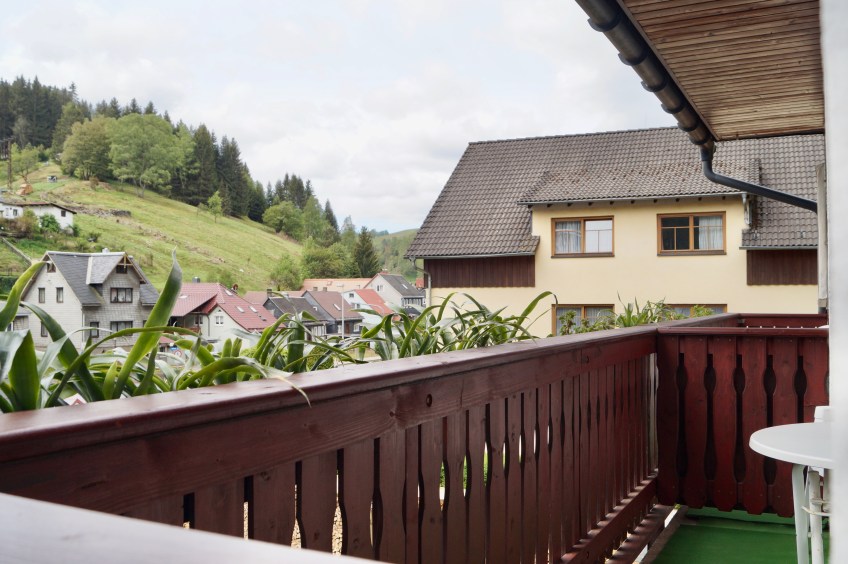 Balkonblick Pension zum Ritter